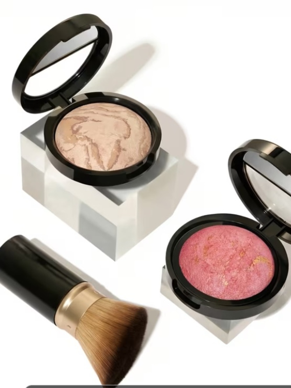 Marbled Baked Blush and foundation - Pink & Beige Shades